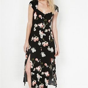 MINKPINK Moon Flower Midi Floral Dress